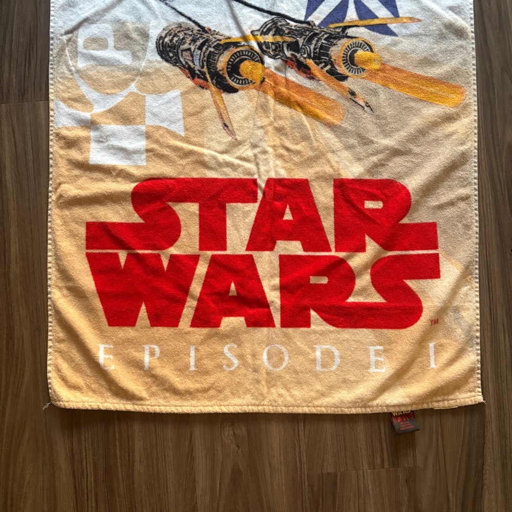 Vintage 1999 Star Wars Episode I Anakin Skywalker Beach Towel - Picture 3 of 10